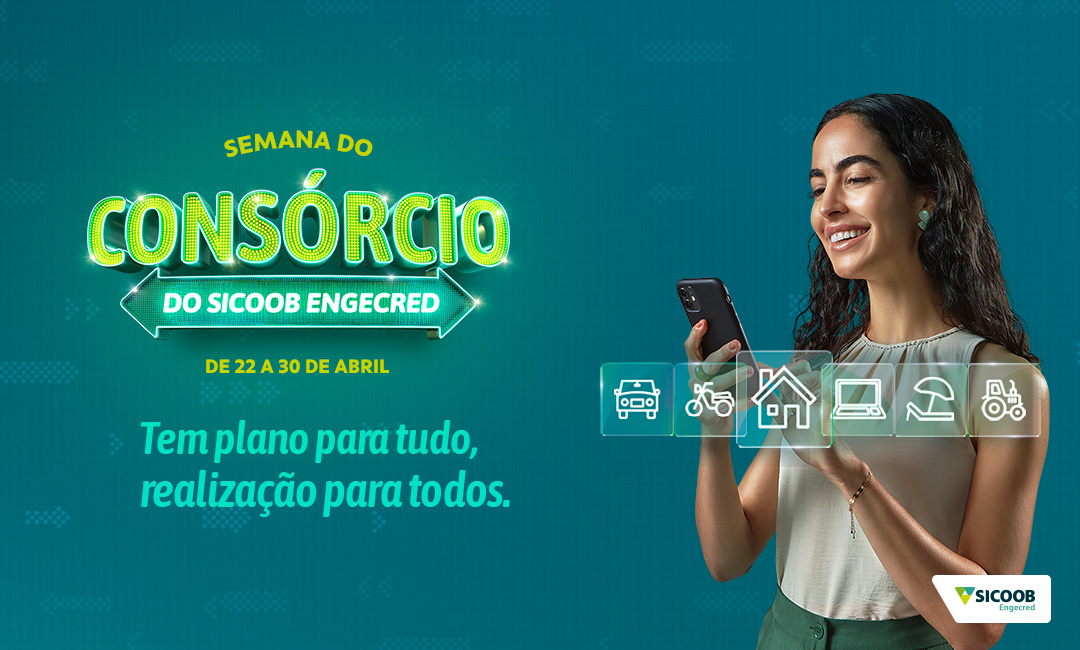 Banner de divulgação da campanha Semana do Consórcio